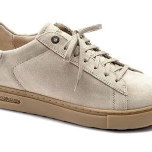 Birkenstock Women's Cream Suede Sneakers